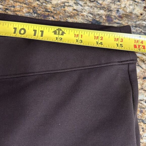 Soft Surroundings Pull On Slim Soft Essential Ponte Tights In Brown Size M - Picture 6 of 9